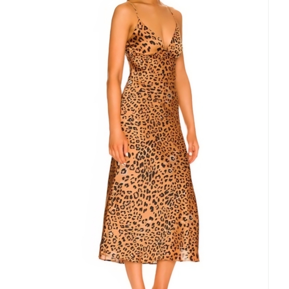 House of Harlow 1960 Animal Print Midi Dress - Picture 2 of 10